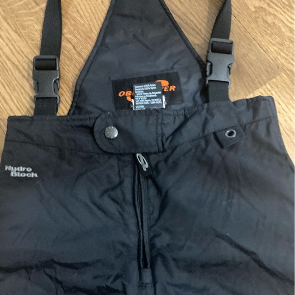 Obermeyer Black Kids Ski Bib Snow Pants - Picture 4 of 4
